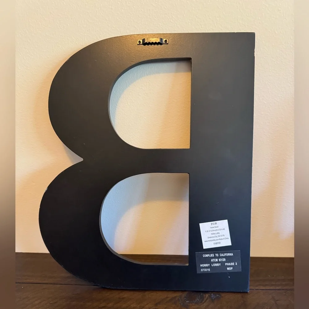 Hobby Lobby Baseball Glove Decorative Letter B